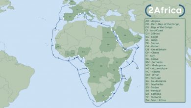 صورة إضافة مواقع إنزال جديدة لنظام الكابل البحري 2Africa