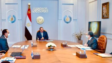 صورة الرئيس السيسي يرأس اجتماعا لمتابعة  جهود تطوير صناعة الألمونيوم في مصر