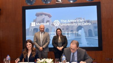 صورة مايكروسوفت مصر توقع مذكرة تفاهم مع الجامعة الأمريكية بالقاهرة (AUC) لبناء القدرات الرقمية للطلاب وإعدادهم لوظائف المستقبل
