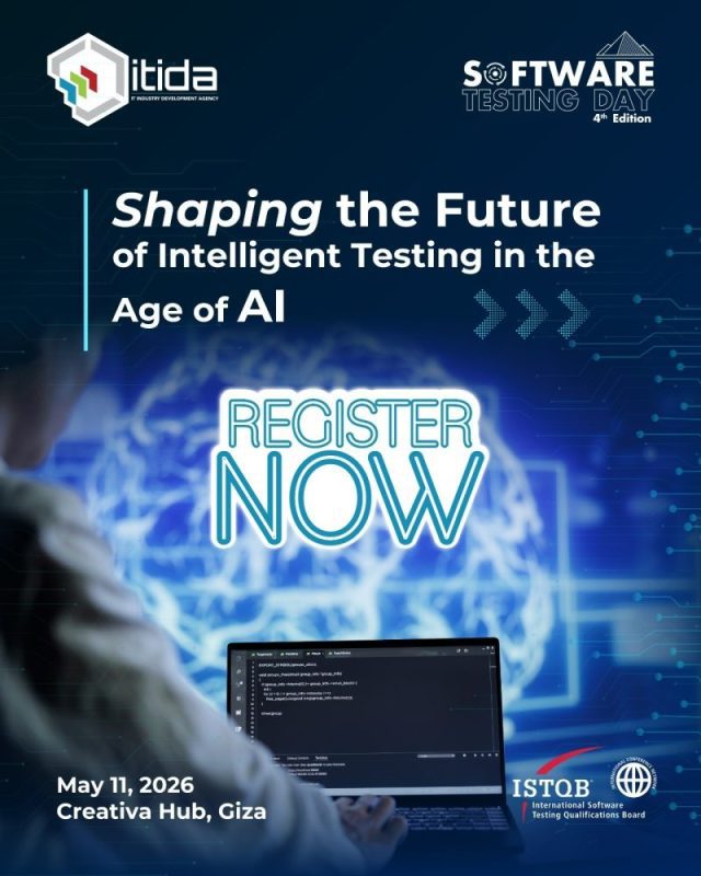 الإثنين المقبل…”إيتيدا” تنظم النسخة الرابعة ليوم اختبار البرمجيات لتعزيز تنافسية مصر في تصدير خدمات البرمجيات المدعومة بالذكاء الاصطناعي “يوم اختبار البرمجيات
